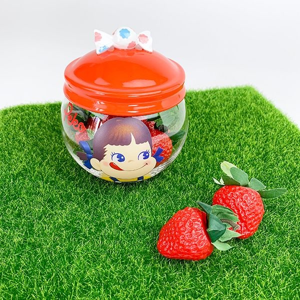 PEKO ペコちゃん Peko キャンディポット お菓子入れ キッチン 食器 ガラスポット ポット 飴 キャンディ ホワイト グッズ