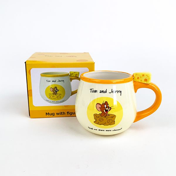 トムとジェリー フィギュア付きマグ ジェリーとチーズ マグカップ 食器