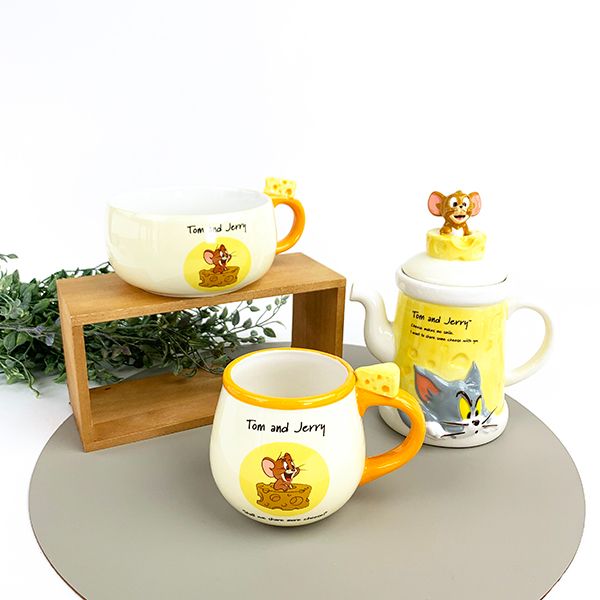 トムとジェリー フィギュア付きマグ ジェリーとチーズ マグカップ 食器