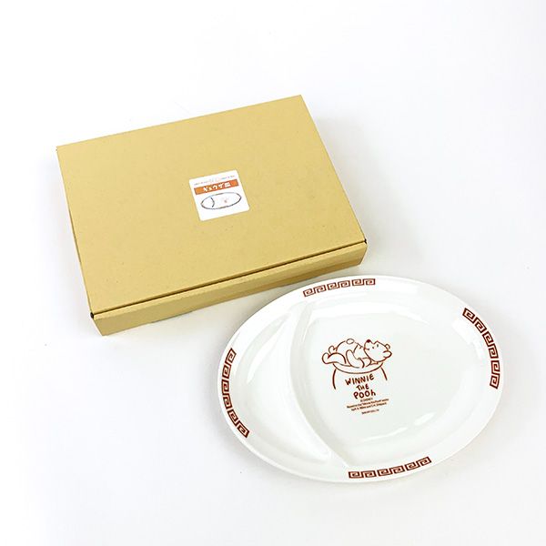 ディズニー プーさん 餃子皿 中華シリーズ 食器 キッチン 日本製 Disney