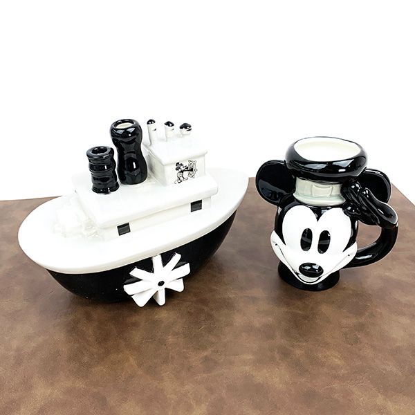 ディズニー100周年 ミッキー 蒸気船ウィリー小物入れ STEAMBOAT WILLIE Disney インテリア