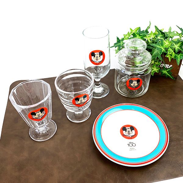 ディズニー100周年 プレート ミッキーレトロポップ Disney 皿 日本製