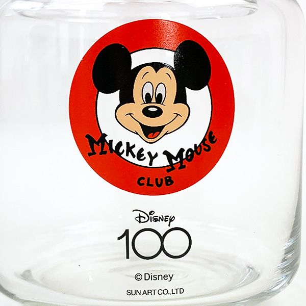 ディズニー100周年 ミニジュースグラス ミッキーレトロポップ Disney ガラスコップ 日本製