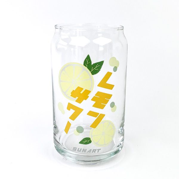 おもしろ食器 レモンサワー缶型グラス ガラスコップ  イエロー コップ SAN ART 日本製