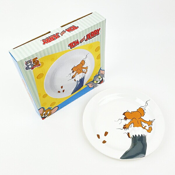 トムとジェリー 誕生85th ぺっちゃんこプレート 食器 トムジェリ