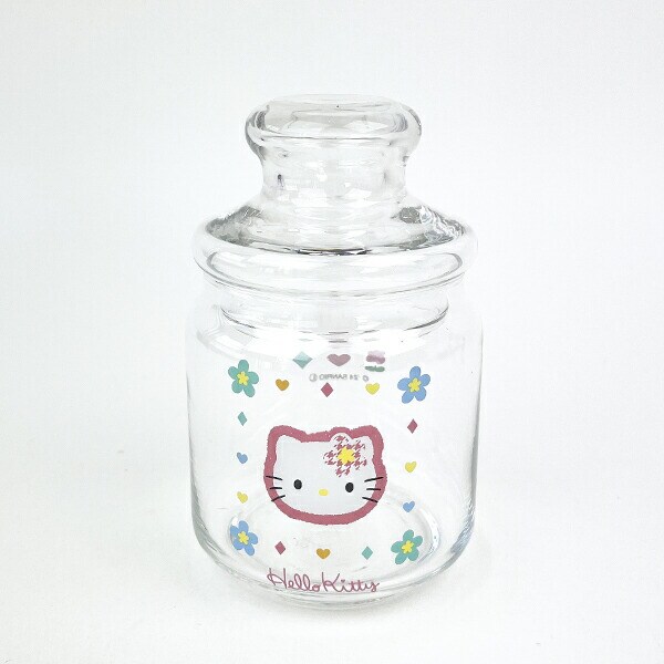 サンリオ ハローキティ カオハナ ガラスキャニスター 食器 キッチン