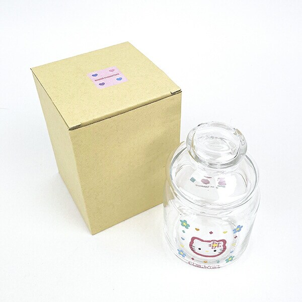 サンリオ ハローキティ カオハナ ガラスキャニスター 食器 キッチン