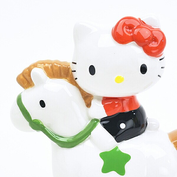 サンリオ ハローキティ ゆらゆら木馬貯金箱 バンク インテリア Sanrio