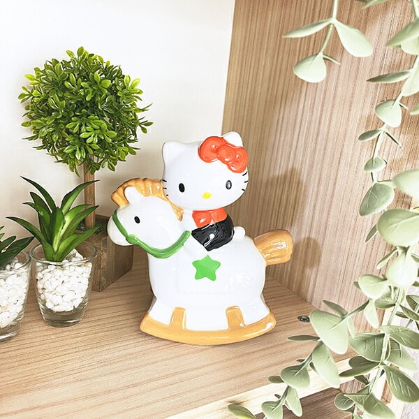 サンリオ ハローキティ ゆらゆら木馬貯金箱 バンク インテリア Sanrio
