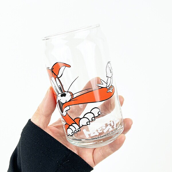 トムとジェリー トム レトロ缶型グラス コップ トムジェリ 日本製