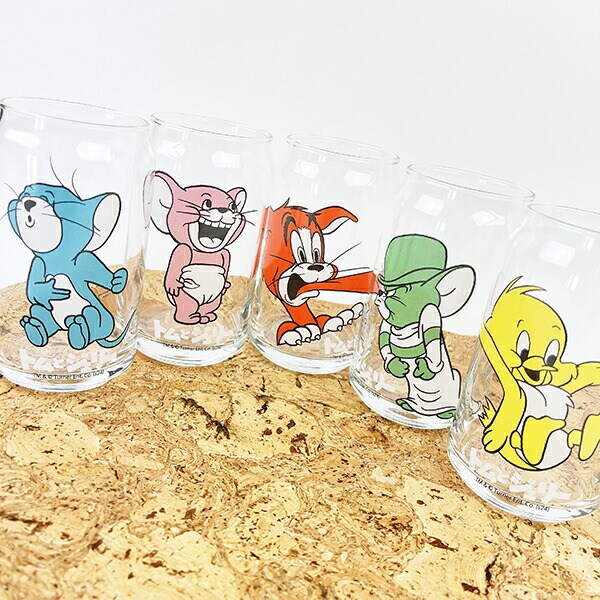 トムとジェリー トム レトロ缶型グラス コップ トムジェリ 日本製