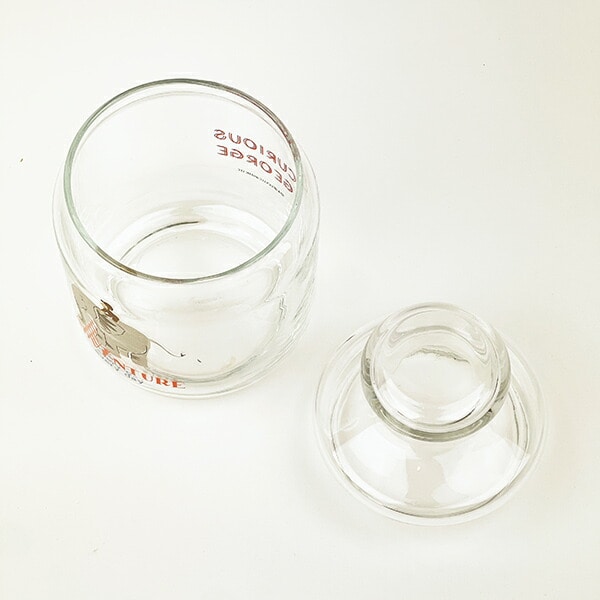 おさるのジョージ ガラスキャニスター 食器 キッチン 日本製