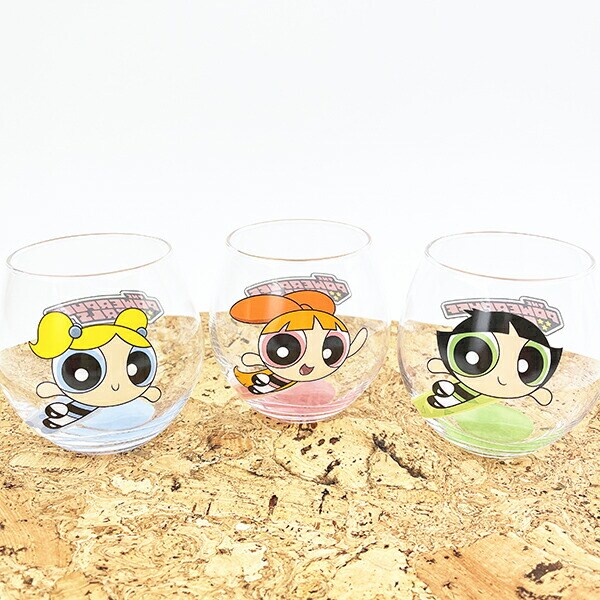 パワーパフガールズ バターカップ まんまるグラス コップ 日本製