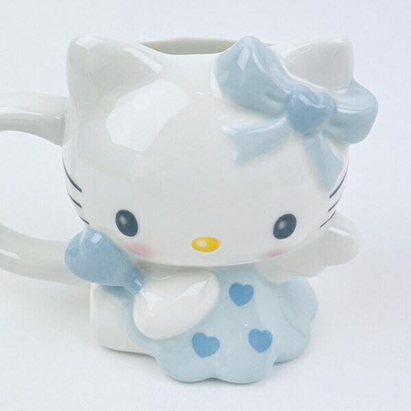 サンリオ ハローキティ エンジェル ダイカットマグカップ(ブルー) Sanrio