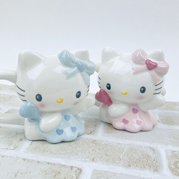 サンリオ ハローキティ エンジェル ダイカットマグカップ(ブルー) Sanrio