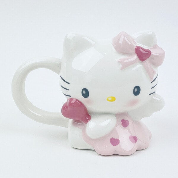 サンリオ ハローキティ エンジェル ダイカットマグカップ(ピンク) Sanrio