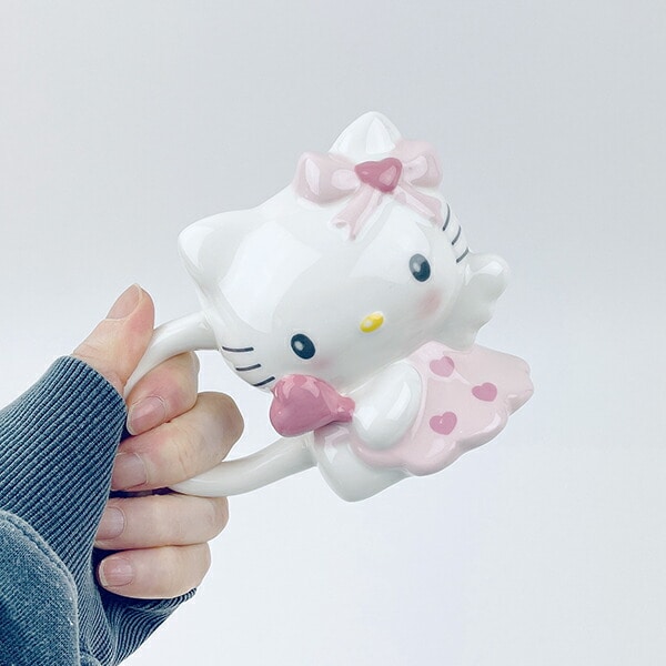サンリオ ハローキティ エンジェル ダイカットマグカップ(ピンク) Sanrio