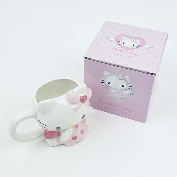 サンリオ ハローキティ エンジェル ダイカットマグカップ(ピンク) Sanrio