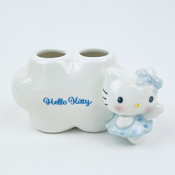 サンリオ ハローキティ エンジェル ペア歯ブラシスタンド(ブルー) Sanrio