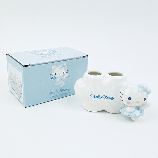 サンリオ ハローキティ エンジェル ペア歯ブラシスタンド(ブルー) Sanrio