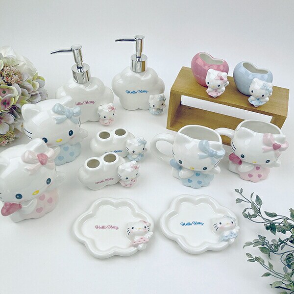 サンリオ ハローキティ エンジェル ペア歯ブラシスタンド(ブルー) Sanrio
