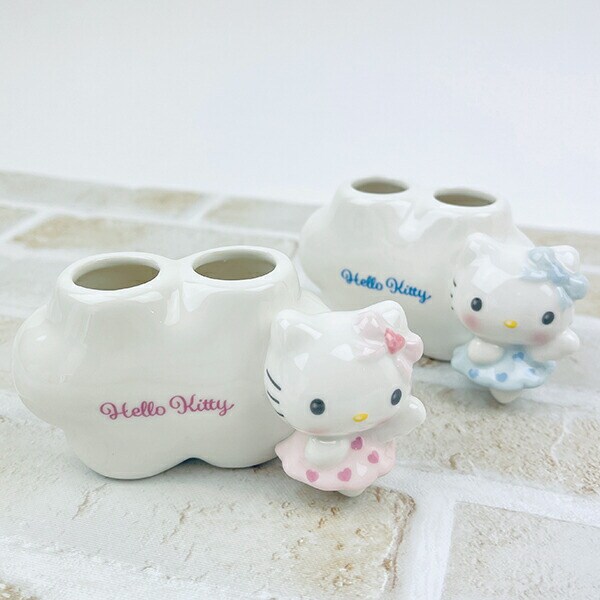 サンリオ ハローキティ エンジェル ペア歯ブラシスタンド(ピンク) Sanrio