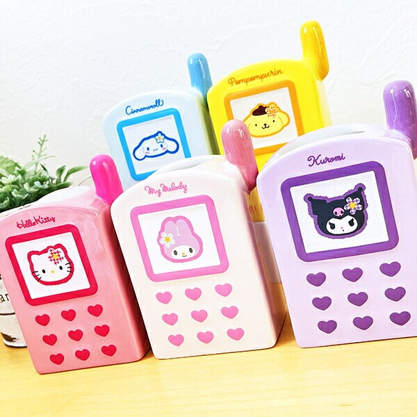 サンリオ ポムポムプリン ガラケー型ペンスタンド カオハナ Sanrio
