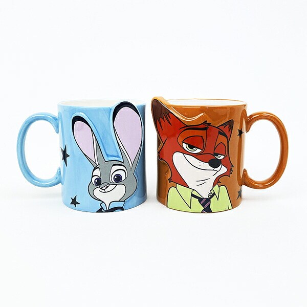 ディズニー ズートピア ニック＆ジュディ ペアマグカップ Disney