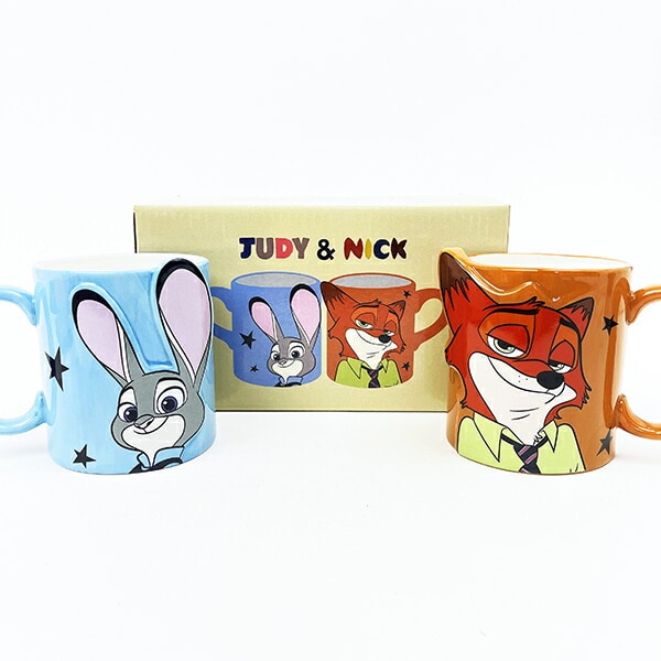 ディズニー ズートピア ニック＆ジュディ ペアマグカップ Disney