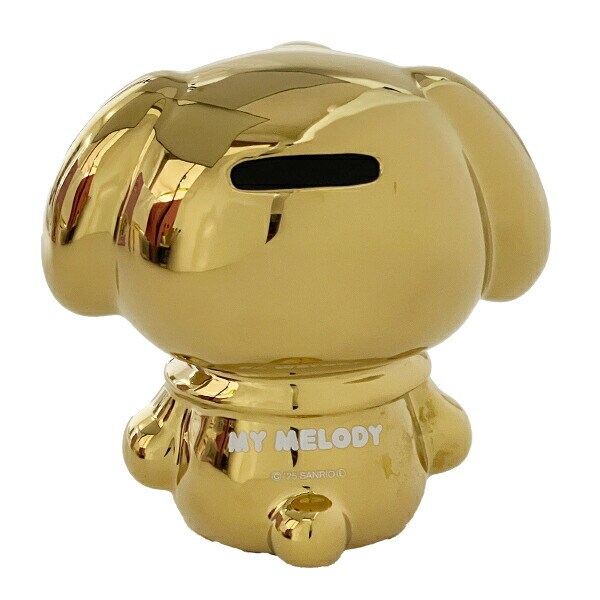 サンリオ マイメロディ 貯金箱 ゴールド Sanrio