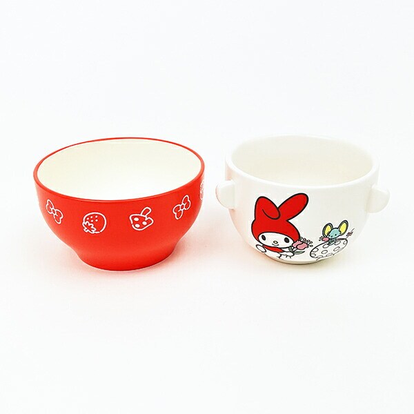 サンリオ マイメロディ 汁椀茶碗セットミニ 赤いきのこのおうち Sanrio