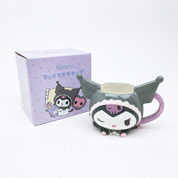 サンリオ クロミ フェイスマグカップ ブラックエンジェル コップ Sanrio