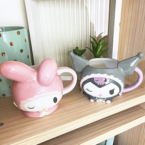 サンリオ クロミ フェイスマグカップ ブラックエンジェル コップ Sanrio