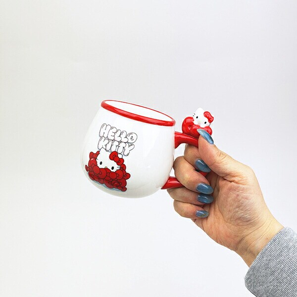 サンリオ ハローキティ フィギュア付きマグ エッジー マグカップ sanrio