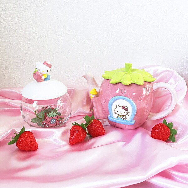 サンリオ ハローキティ ティーポット いちごのおうち Sanrio