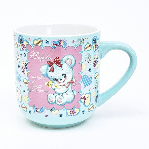 SWIMMER(スイマー) ハグリー 総柄マグカップ えんぴつアート コップ