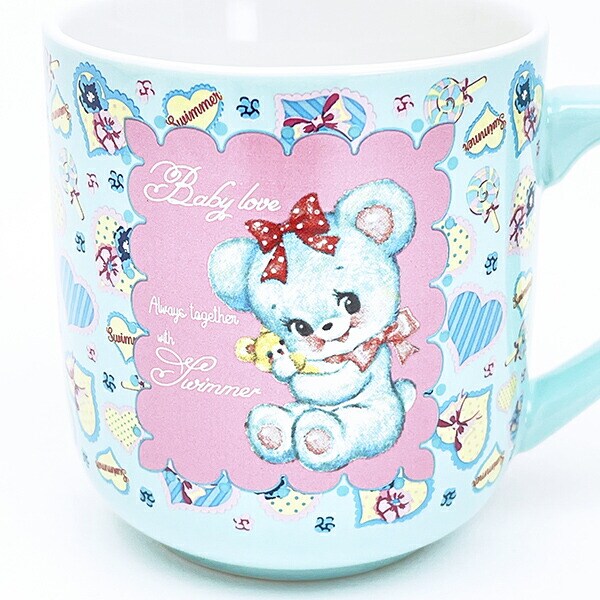 SWIMMER(スイマー) ハグリー 総柄マグカップ えんぴつアート コップ