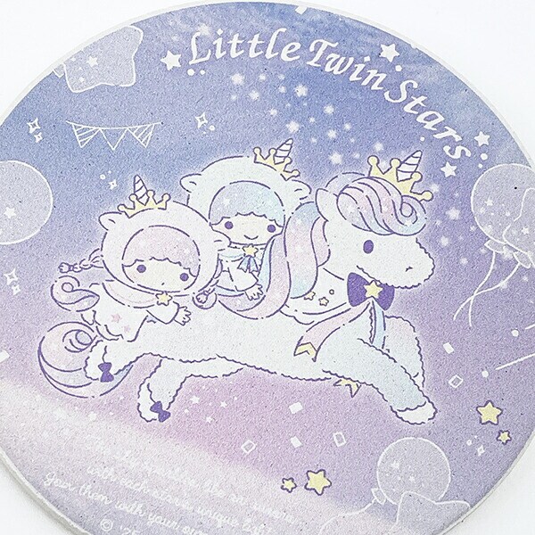 サンリオ リトルツインスターズ 50th 吸水コースター 日本製 Sanrio