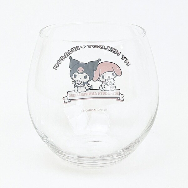 サンリオ マイメロディ 50th ＆クロミ 20th まんまるグラス コップ 日本製 Sanrio