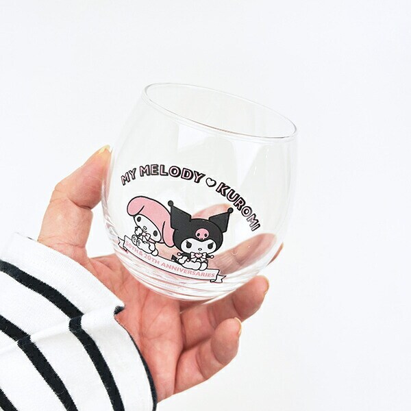 サンリオ マイメロディ 50th ＆クロミ 20th まんまるグラス コップ 日本製 Sanrio