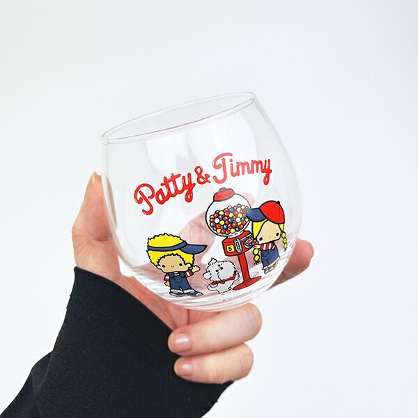 サンリオ パティ＆ジミィ まんまるグラス コップ Sanrio
