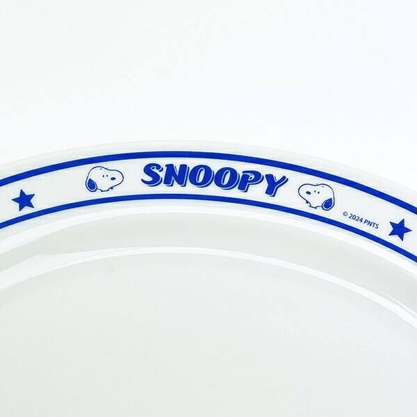 スヌーピー 楕円プレート ブルー ダイナー 食器 日本製 SNOOPY