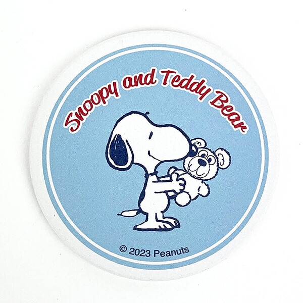 スヌーピー スヌーピー＆ベア 吸水コースター ブルー 食器  SNOOPY