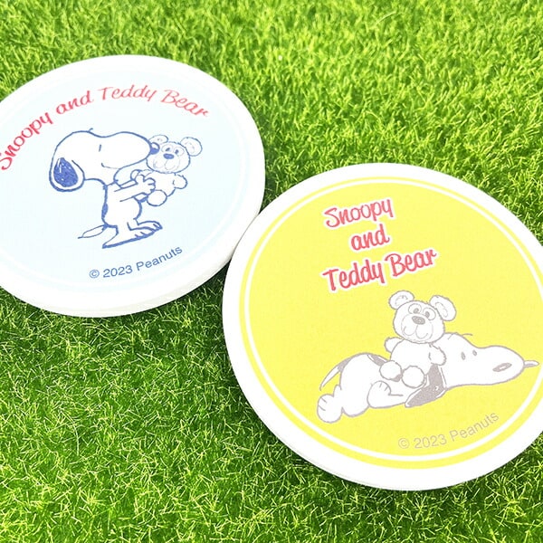 スヌーピー スヌーピー＆ベア 吸水コースター イエロー 食器  SNOOPY