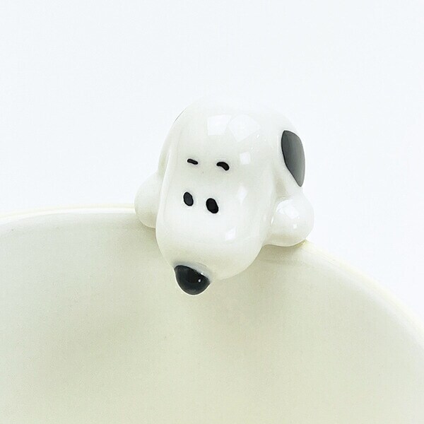 スヌーピー フィギュア付湯のみ (アイボリー) コップ SNOOPY