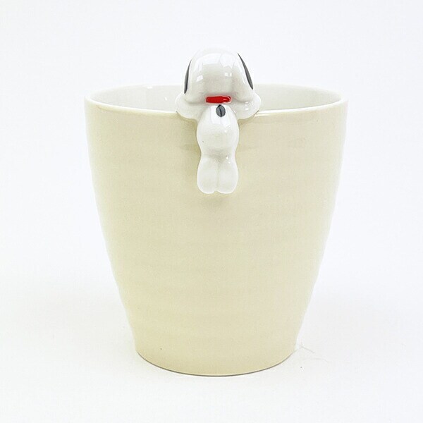 スヌーピー フィギュア付湯のみ (アイボリー) コップ SNOOPY