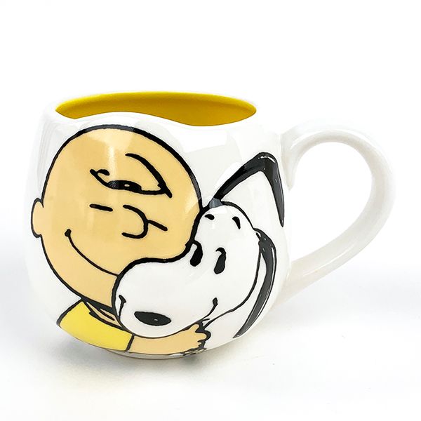 peanuts スヌーピー snoopy face mug スヌーピー&チャーリー・ブラウン マグ マグカップ 食器 キッチン イエロー