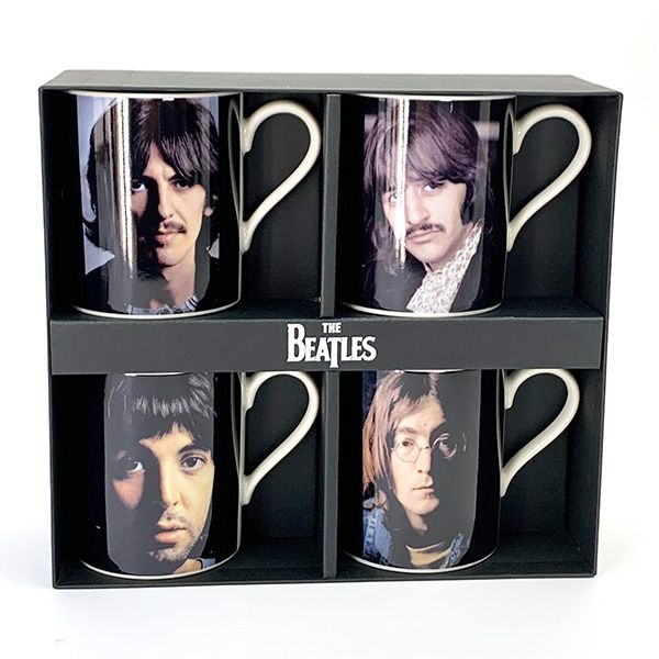 ビートルズ メンバーマグカップ4点セット コップ アーティストフォト キッチン