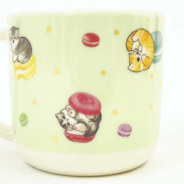もふさんど mofusand スイーツにゃん マグ(マカロン) コップ 日本製