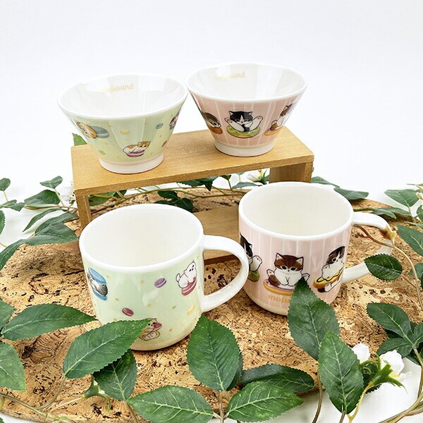 もふさんど mofusand スイーツにゃん マグ(マカロン) コップ 日本製